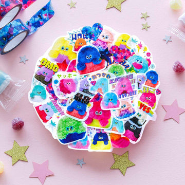 Monster Friend Flake Stickers By KAWAII COMPANY