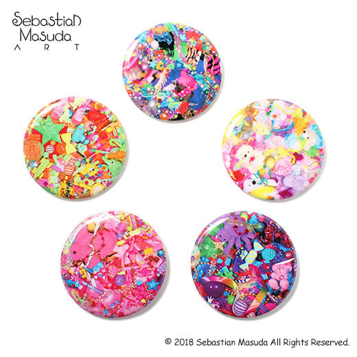 Metal button magnet set/Colorful Rebellion -Seventh Nightmare-