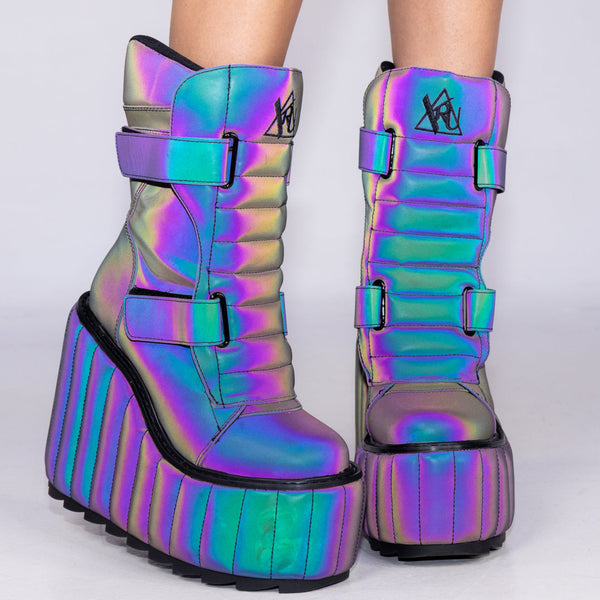 DUNE REFLECTIVE Boots By YRU | 6%DOKIDOKI WORLDWIDE WEB SHOP