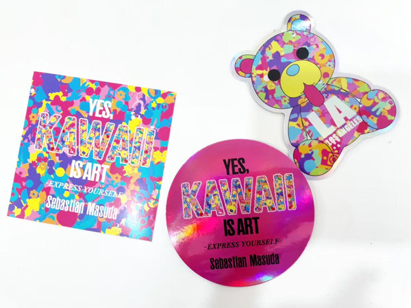 Sticker Set -YES, KAWAII IS ART- in LA 2024