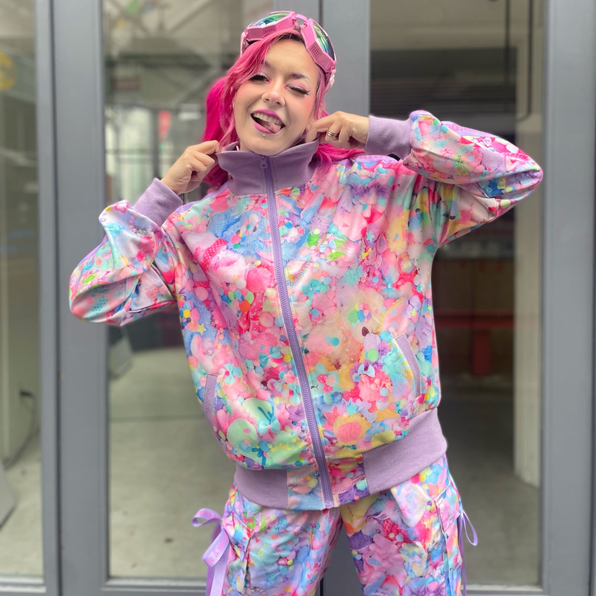 【6%dokidoki】トラックジャケット Plushie Paradise Track Jacket / Plushie Paradise | 6%DOKIDOKI WORLDWIDE WEB SHOP
