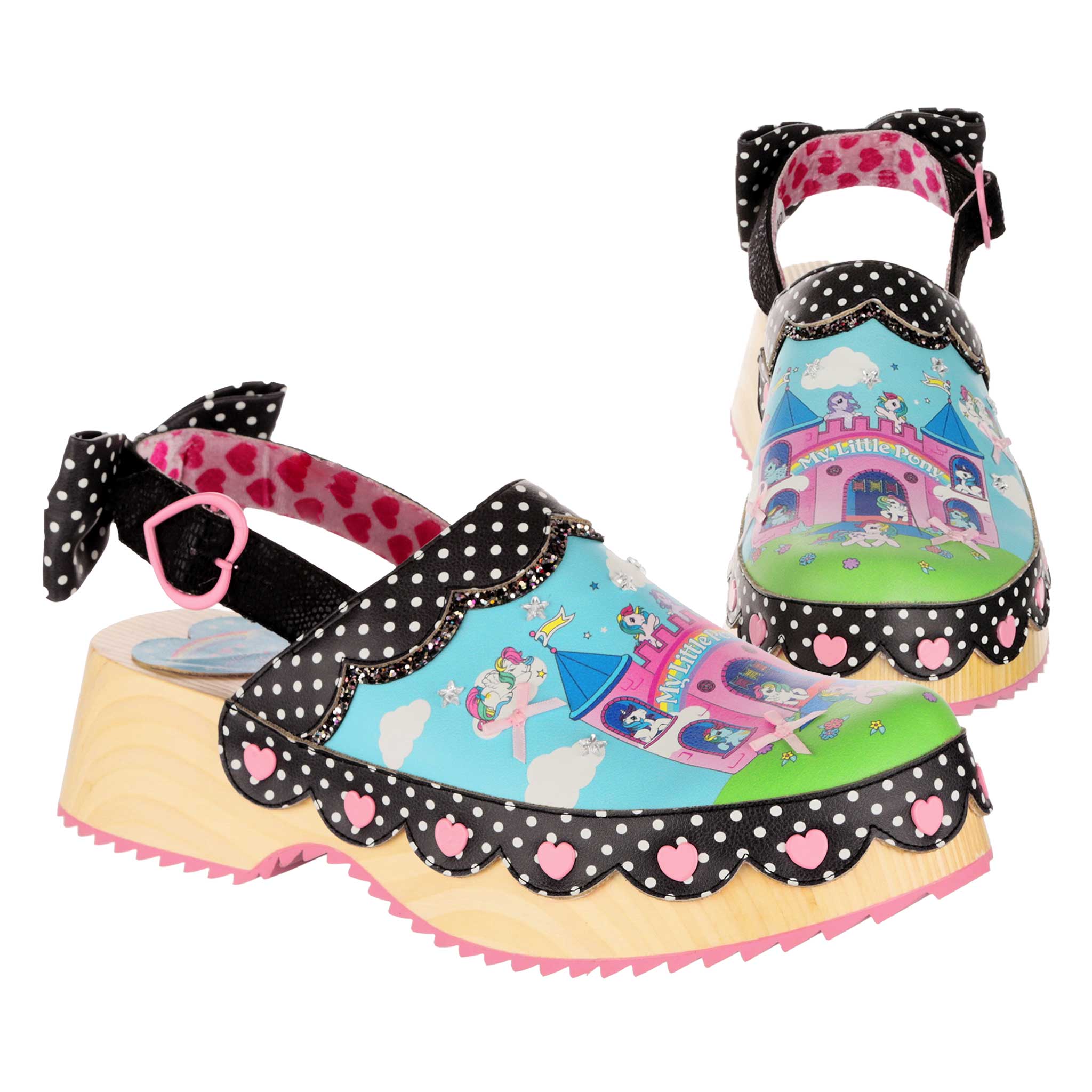MLP Pony Palace Black Sandals By Irregular Choice | 6%DOKIDOKI