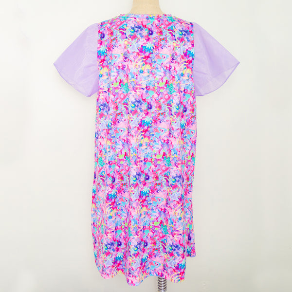 Organdy Sleeve Dress / Colorful Riot Pastel