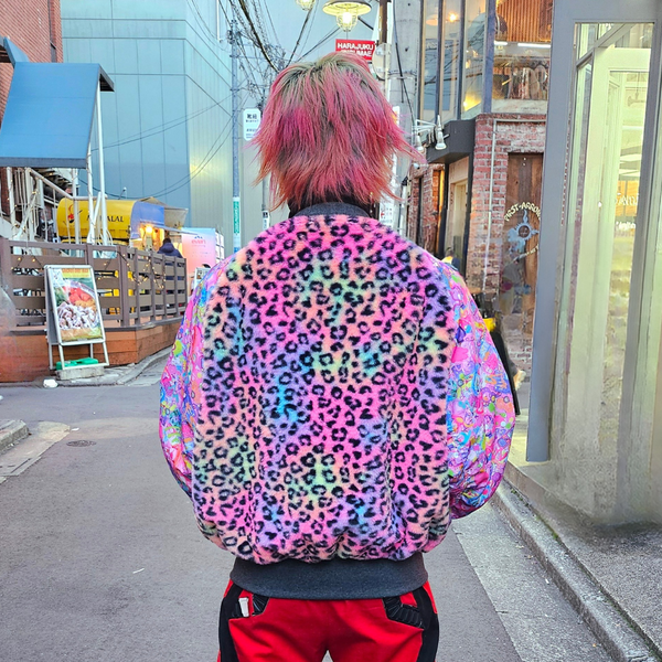 Reversible Boa Jacket / Primal Pop | 6%DOKIDOKI WORLDWIDE WEB SHOP