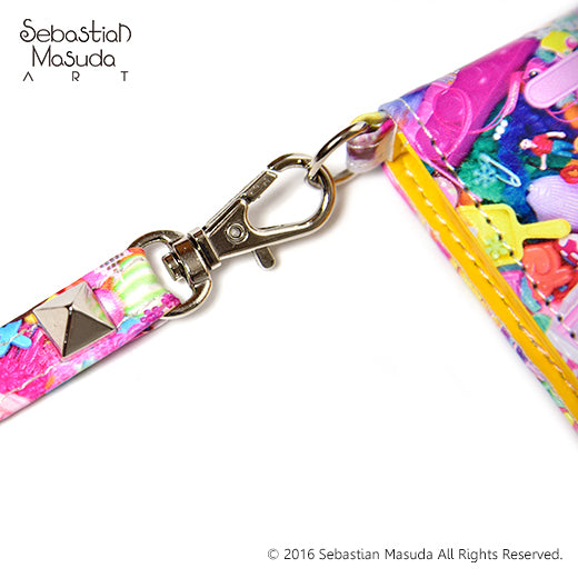 【SALE】Colorful Rebellion THANK YOU ALL iPhone SE,5,5sCase w/ Shoulder Strap