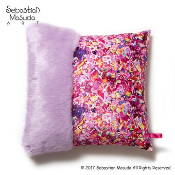 Faux Fur x Colorful Rebellion Cushion Cover