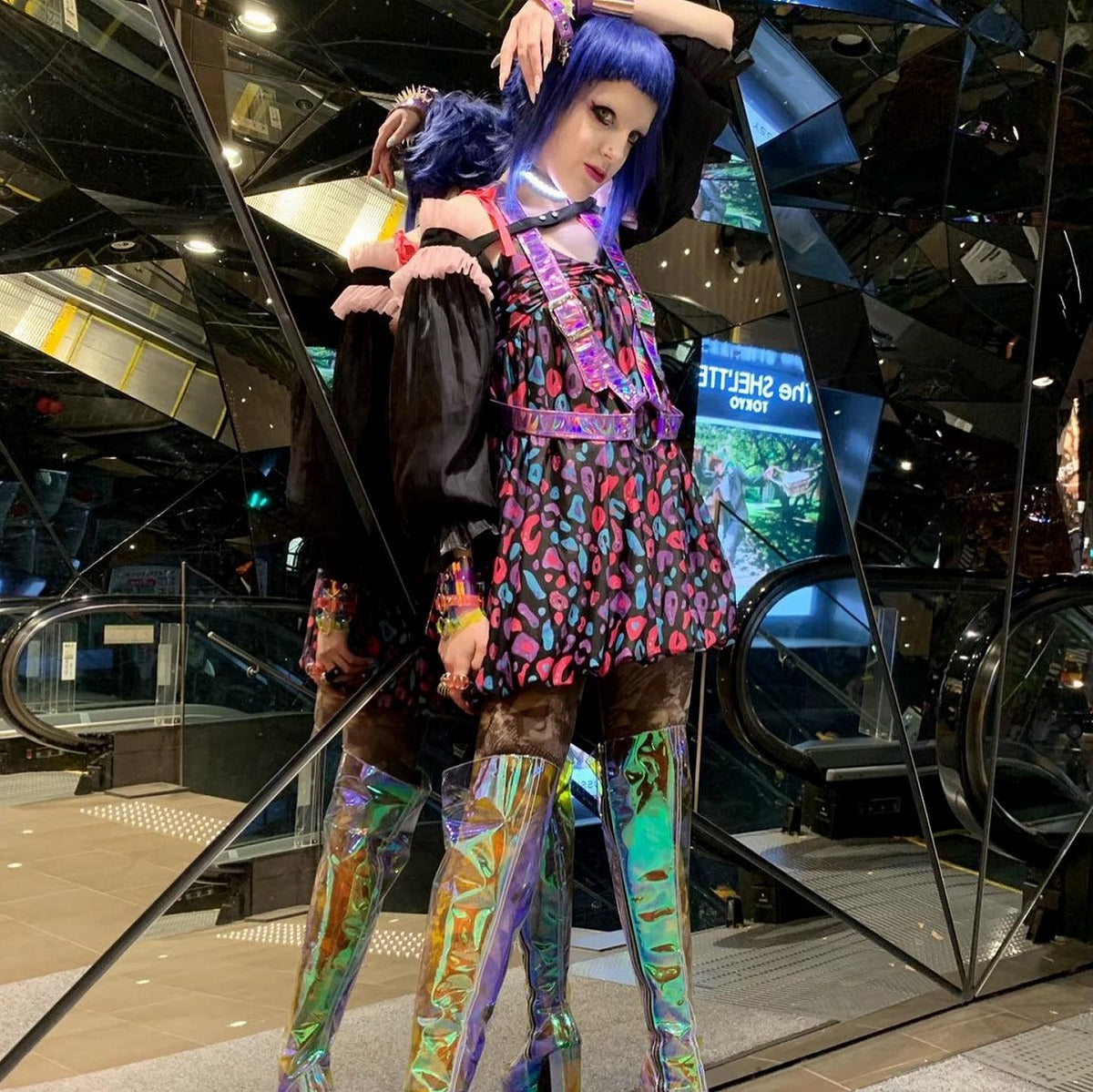 babydontcry ベニ　公式　アイドル陸上大会　アユクデ　セット　3枚 ベビードールワンピース Colorful Rebellion/Animal | 6%DOKIDOKI