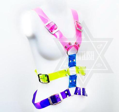 Neon jelly harness by DEVILISH