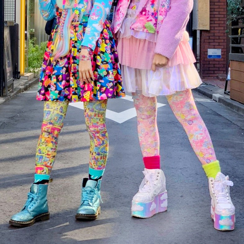 6%DOKIDOKI Colorful Rebellion CRASH Tights – Tokyo Fashion