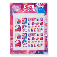 Colorful and Glittery Kawaii Toenail Stickers By Kawaii Company