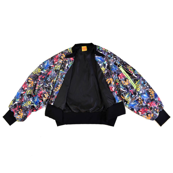 MA-1 Jacket ／ Colorful Riot・Black×Vivid
