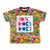 Foil cut logo T-shirt/Primal Pop Vivid