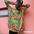 All over printed Long Sleeve T-Shirt/Primal Pop
