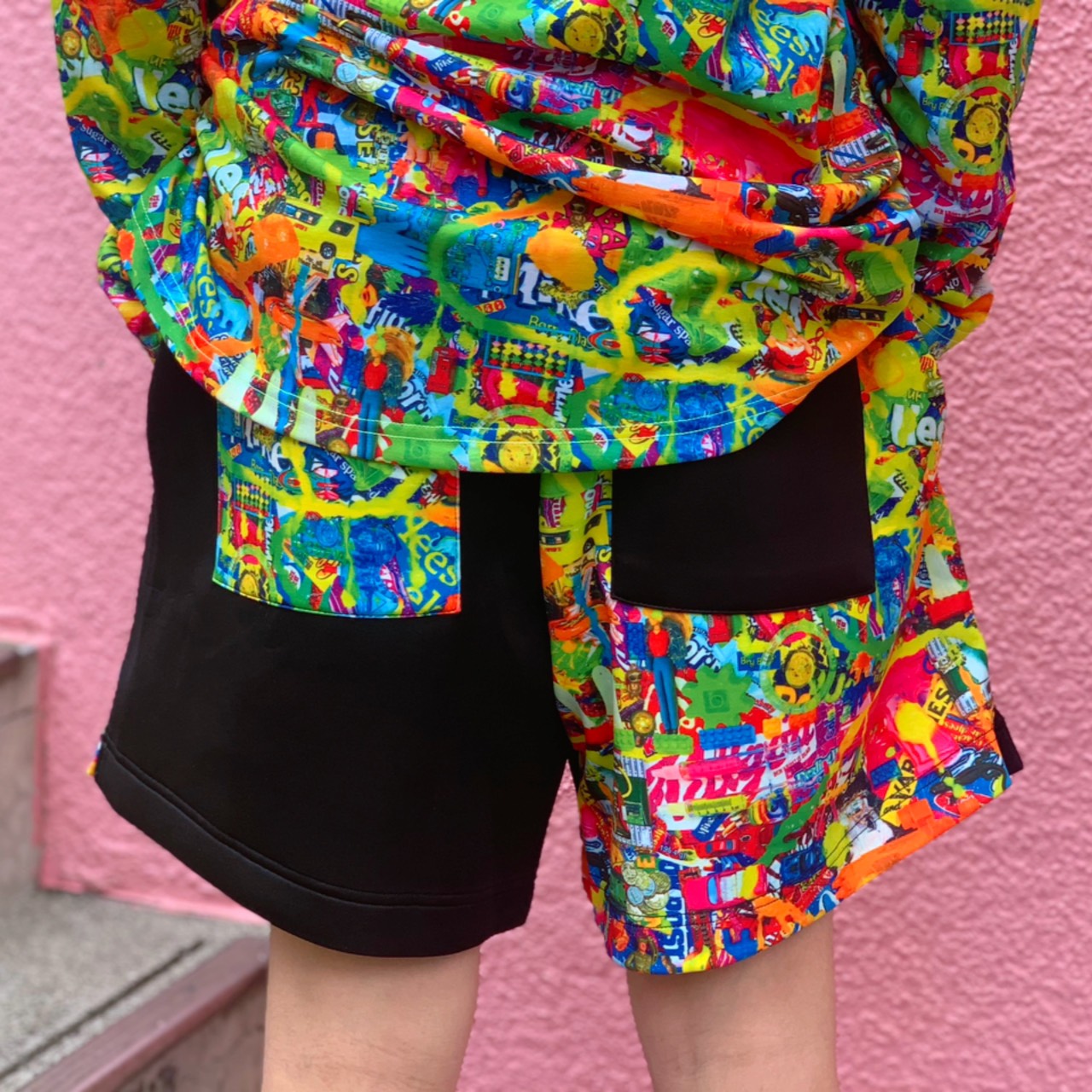 Bicolor Shorts/Primal Pop  6%DOKIDOKI WORLDWIDE WEB SHOP